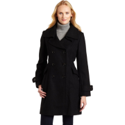Ak Anne Klein Women's Double-breasted Walker Black - Jacket - coats - $130.00 