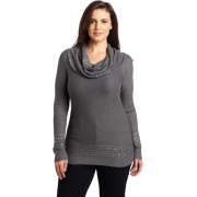Ak Anne Klein Women's Plus Size Longsleeve Cowl Neck Pullover Sweater Ash - Pullover - $65.99  ~ 56.68€