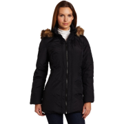 Ak Anne Klein Women's Short Down With Hood Black - Jacket - coats - $120.00 