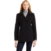 Ak Anne Klein Women's Wool Double-breasted Coat Charcoal - Jacket - coats - $168.00 