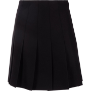 Alessandra Rich box-pleat wool miniskirt - Skirts - $727.00 