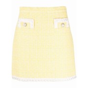 Alessandra Rich contrast-trim tweed skir - 裙子 - $694.00  ~ ¥4,650.03