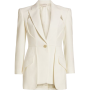 Alexander McQueen Slashed Crepe Jacket - Jaquetas e casacos - $2,470.00  ~ 2,121.45€