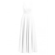 Alicepub Long Tulle Bridesmaid Dresses Maxi Sleeveless Party Evening Prom Gown - sukienki - $69.99  ~ 60.11€