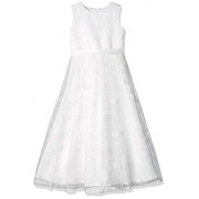 A line Wedding Pageant Lace Flower Girl Dress with Belt 2-12 Year Old - Dresses - $25.00 