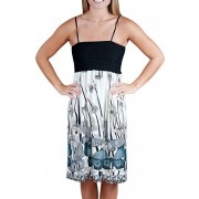 Alki'i Butterfly Goodness Silky smooth summer beach tube dress Grey - ワンピース・ドレス - $24.99  ~ ¥2,813