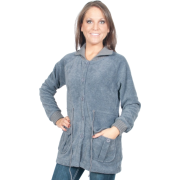 Alki'i Womens Fleece Jacket with drawstring and Front Pockets - 6 colors Grey - Jacket - coats - $19.99 