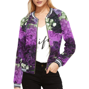 All Over Print Bomber Jacket For Women  - Wybieg - $55.10  ~ 47.32€