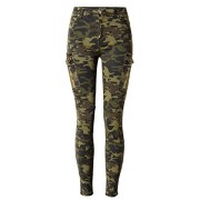 Allonly Women's Camouflage Fashion Skinny Fit Stretch Jogger Jeans Pants with Pockets and Zippers On Sides - Calças - $29.99  ~ 25.76€