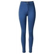 Allonly Women's Fashion Skinny Fit Stretch High Waisted Tummy Control Jeans Pencil Pants with Back Pockets Only - Spodnie - długie - $23.99  ~ 20.60€
