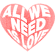 All we is Love - イラスト用文字 - 