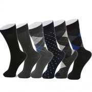 Alpine Swiss Men's Cotton 6 Pack Dress Socks Solid Ribbed Argyle Shoe Size 6-12 - Altro - $9.99  ~ 8.58€