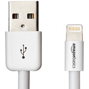 AmazonBasics Lightning to USB A Cable - Apple MFi Certified - White - 6 Feet /1.8 Meters - Accesorios - $7.99  ~ 6.86€