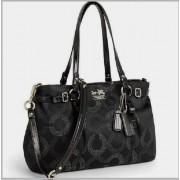 Authentic Coach Black Dotted Op Art Signature Madison Carryall Tote Bag 16366 - Borse - $358.00  ~ 307.48€