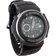 Casio Men's G300-3AV G-Shock Ana-Digi Black Street Rider Watch - ウォッチ - $89.00  ~ ¥10,017