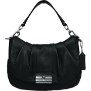 Coach 15336 Kristin Leather Flap Hobo Black - Torbe s kopčom - $298.00  ~ 255.95€