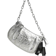 Coach 15892 Etched Storypatch Small Evening Bag Silver - Hand bag - $228.00 