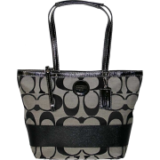 Coach 17433BW Signature Stripe Shopper Bag Tote Black and White - Borse - $192.00  ~ 164.91€