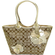 Coach Bleeker Floral Tote (Khaki/White) - Borse - $299.00  ~ 256.81€