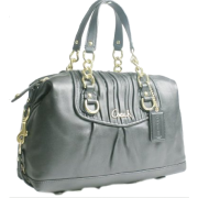 Coach Gathered Leather Ashley Satchel Convertible Bag 17647 Stone Grey - Borse - $308.00  ~ 264.54€