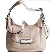 Coach Kristin Silver/Champagne Leather Hobo/ Hand/ Shoulder Bag 16808 - Hand bag - $298.00 