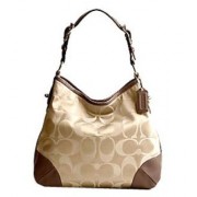 Coach Peyton Signature Op Art Shoulder Hobo Bag Purse Tote 14525 Nutmeg - Borse - $278.00  ~ 238.77€