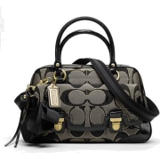 Coach Poppy Sateen Op Art Signature Pushlock Business Satchel - Coach 18356BG - Borse - $309.99  ~ 266.25€