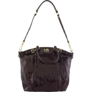 Coach Signature Madison Patent Leather Lindsay Handbag Plum - Hand bag - $369.99 