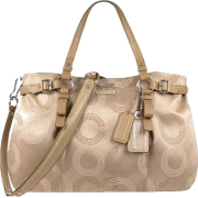 Coach Signature Op Art Madison Dotted Business Carryall Convertible Shoulder Bag Satchel Tote 16366 Khaki - Borse - $358.00  ~ 307.48€