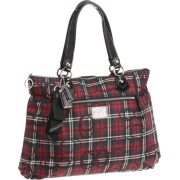 Coach Signature Poppy Tartan Glam Tote Black Multi - Hand bag - $189.99 