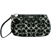 Coach Soho Signature Capacity Large Wristlet Clutch Bag Purse 45808 Black - Hand bag - $98.00 