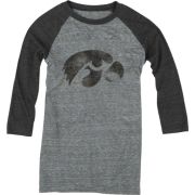 Iowa Hawkeyes adidas Originals Women's Vintage Mascot 3/4 Sleeve Tri-Blend T-Shirt - Long sleeves t-shirts - $27.99 