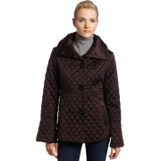 Jones New York Womens Quilted Foldover Collar Jacket - Jacket - coats - $38.50 