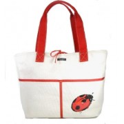 Kate Spade Ladybug Pocket Shopper Bag Tote Natural - Borse - $155.00  ~ 133.13€