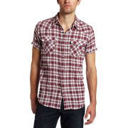 Kenneth Cole Men's Textured Plaid Woven Shirt - Košulje - kratke - $69.50  ~ 441,50kn