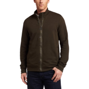 Kenneth Cole New York Mens Long Sleeve Zip Front Shirt With Snaps - Majice - dolge - $20.97  ~ 18.01€