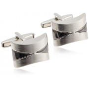 Kenneth Cole Reaction  Men's Brushed Nickel Cufflink - Accessories - $36.99 