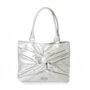 Nine West Tiara Large Pale Silver Satchel - Borse - $79.00  ~ 67.85€