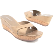 Nine West Women's Zanobi Natural Wedge Sandal 9.5 - Wedges - $59.99 