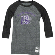 Northwestern Wildcats adidas Originals Women's Vintage Mascot 3/4 Sleeve Tri-Blend T-Shirt - Long sleeves t-shirts - $27.99 