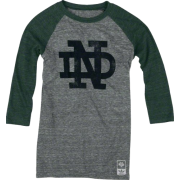 Notre Dame Fighting Irish adidas Originals Women's Vintage Mascot 3/4 Sleeve Tri-Blend T-Shirt - Long sleeves t-shirts - $27.99 