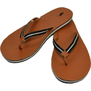 Polo Ralph Lauren Leather Black Pony Sandals - Thongs - $59.00 