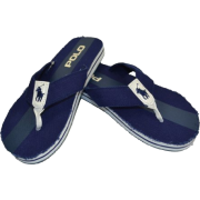 Polo Ralph Lauren Men's Washed Canvas Sandals Navy - Thongs - $30.00 