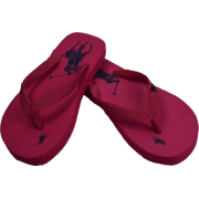 Polo Ralph Lauren Women's Big Pony Flip Flops sandals Pink - Thongs - $25.00 