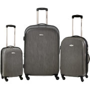 Samsonite Luggage 601 Series Brushed Metallic Hardside 3-Piece Spinner Luggage Set - Bolsas de viagem - $377.00  ~ 323.80€