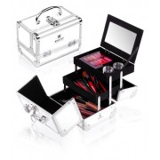 Shany Cosmetics Ice White Makeup Train Case with Mirror, 48 Ounce - Cosmetica - $25.00  ~ 21.47€