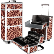 Shany Leopard Professional Rolling Makeup Case, Light Weight, 12 Pound - Cosmetica - $179.95  ~ 154.56€