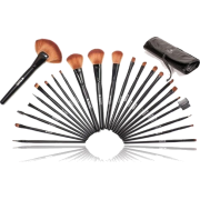 Shany Studio Quality Natural Cosmetic Brush Set with Leather Pouch, 24 Count - Maquilhagem - $16.95  ~ 14.56€