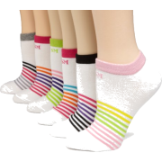 Steve Madden Legwear Womens 6 Pack Stripe No Show Athletic Ped Socks - Donje rublje - $14.00  ~ 88,94kn