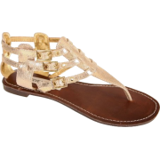 Steve Madden Womens Thong Sandals Saahara Dusty Gold - Japanke - $59.99  ~ 51.52€